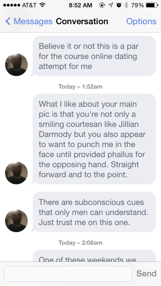 Illustration for article titled Soooo, I just woke up to this OkCupid inbox...
